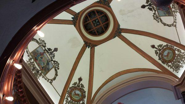 inside the dome of the courthouse