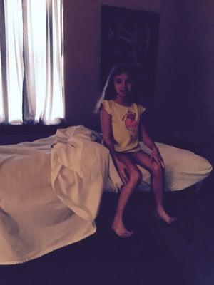 Cecily loved her very first massage. She is nine!