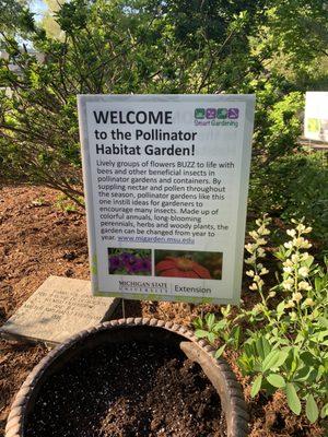 Pollinator habitat garden at Kent/MSU Extension Grand Ideas Garden