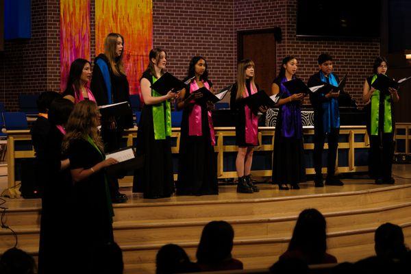 Our singers at our "To The Stars" spring concert 2024.