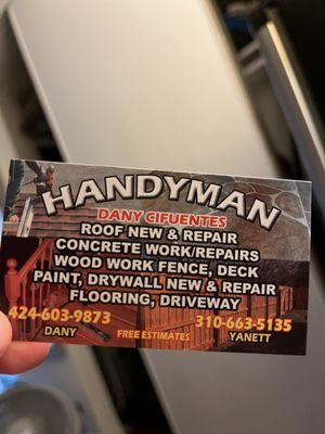 Handyman Dany cifuentes