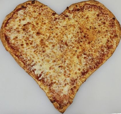 Valentine's Day Cheese Pizza