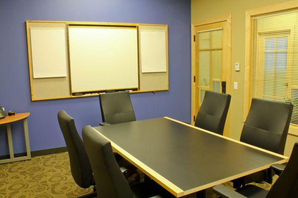 Medium Conference Room with Whiteboard and Easel Pad (with tearaway sheets)