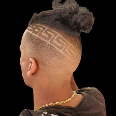 Versace design bald fade