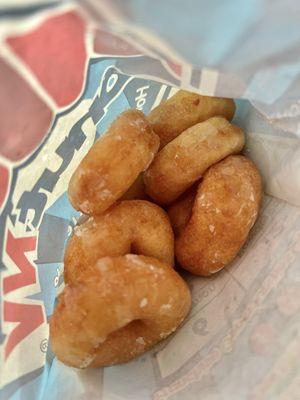 Glazed mini donuts