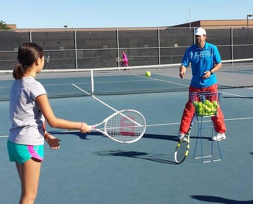 Improving the forehand.