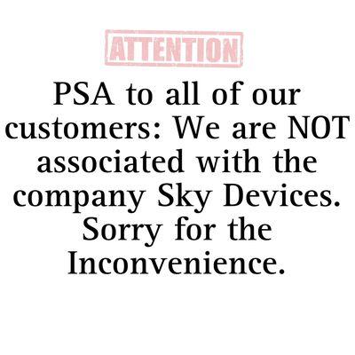 We are not associated with the company Sky Devices. We are sorry we cannot help you with your issues but we don't have their information.