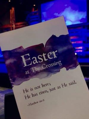 Easter service at the crossing!