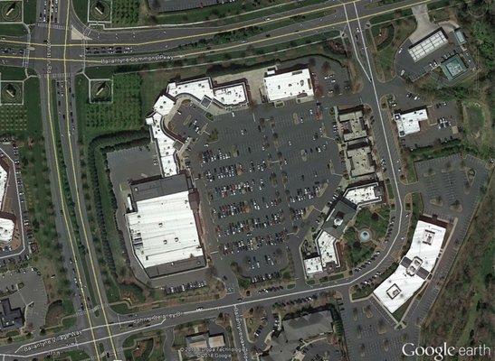 Ballantyne Commons East, from Google Earth