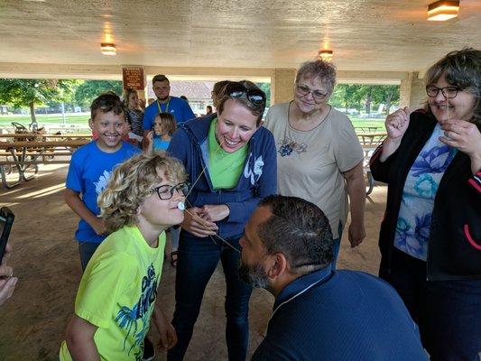 An evening of fun and fellowship at a local park.