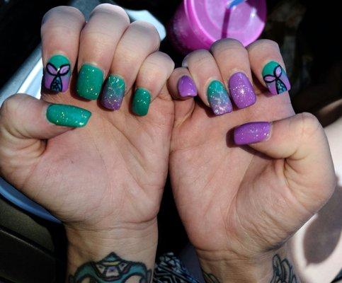 Mermaid nails