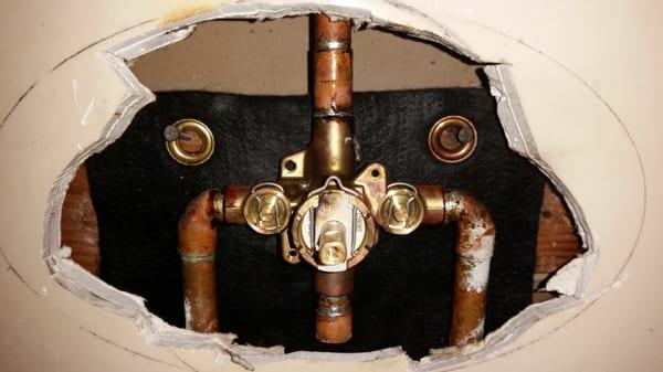 New shower valve. Job well done. Boom jimi!