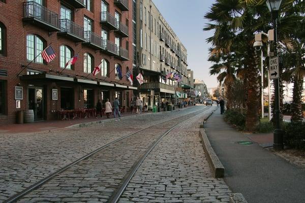 A view past the Hyatt tunnel next to the store.