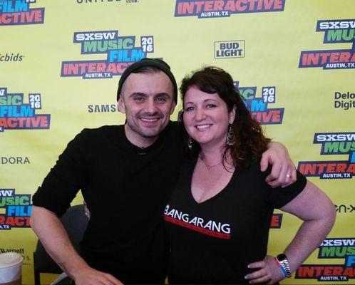 Founder of Bangarang Consulting, Aimeé Nesse, with her ultimate hero and inspiration, Gary Vaynerchuk