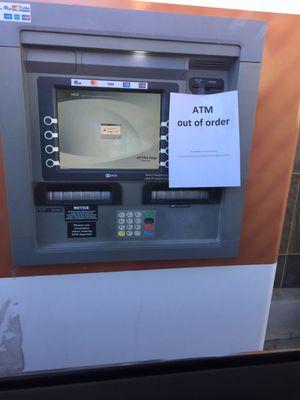 The ATM is always broken!