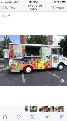 Food truck. Fruit Smoothie food truck .