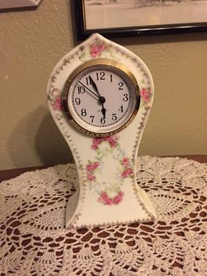 Antique clock case, new insert from the Clockmaker's Gallery!