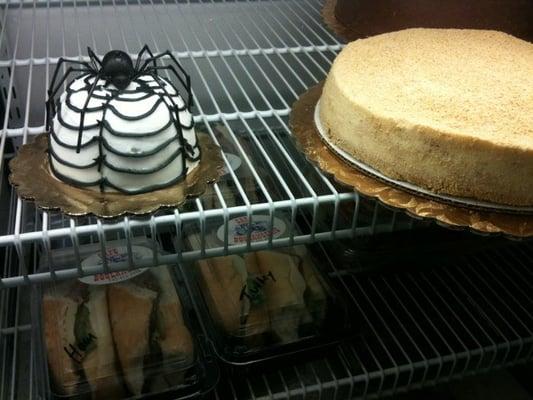 Spider cake and cheesecake