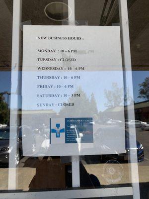 New Business Hours