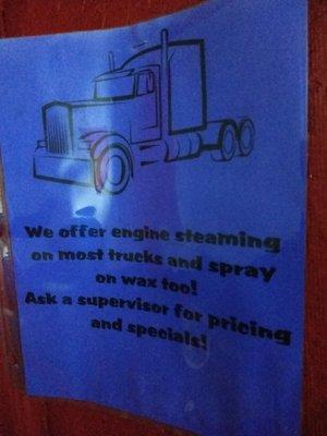 Truck services.