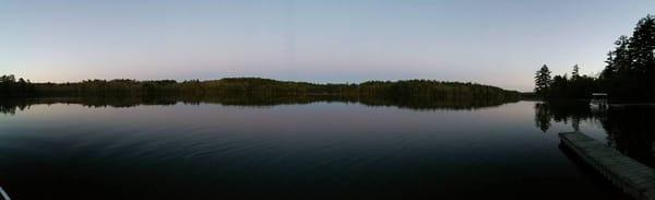 The lake in the evening at Mic Mac