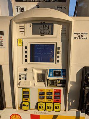 Pump 4 of 16. Gas prices as of Tuesday, July 9, 2024.