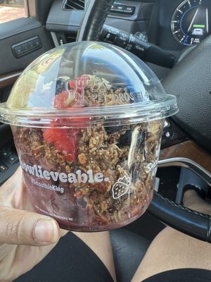 Very little açai and fruit for $12