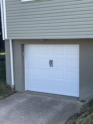 Our brand new garage door