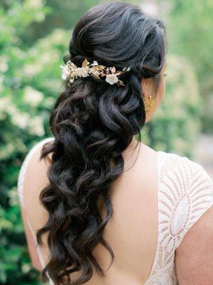 Wedding day hair for bride by Christy Yoo Artistry