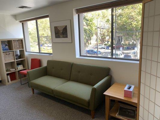 Cozy waiting room area