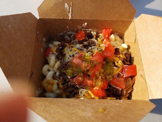 Paradise  Essentially a cheeseburger mac