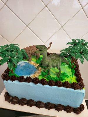 Dinosaurs custom cake