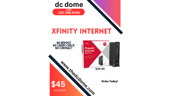 Get internet with no contract or deposit!