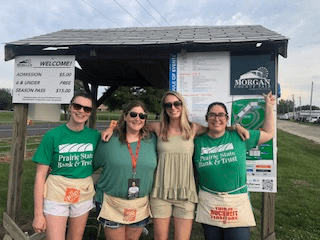 Our amazing Jacksonville staff helping at the fair gate!