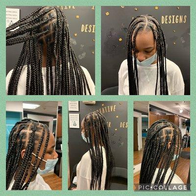 Knotless braids