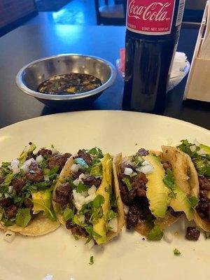 Tacos de carne asada!