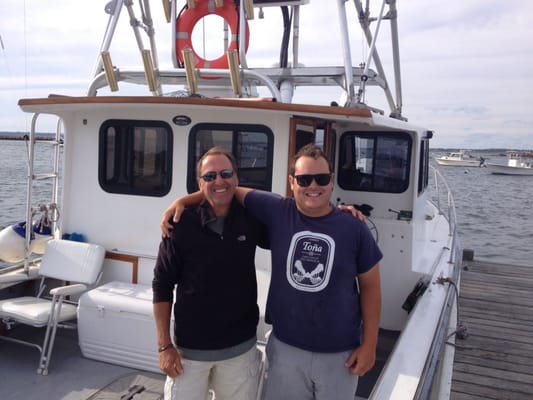 Capt. Mike and son Colin