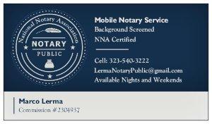 On My Way Notary Public