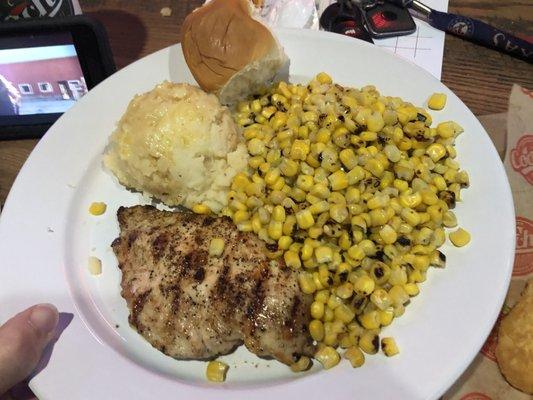 Grilled Chicken, Roasted Corn & Mashed Potatoes