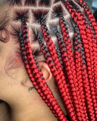 Knotless braids