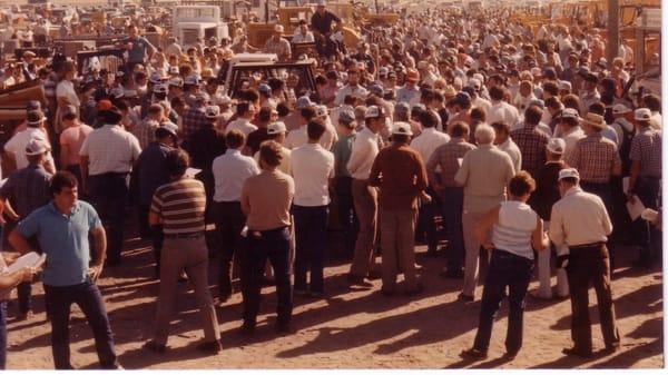 early days.  Auction in Mississippi in 1983