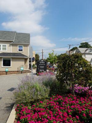 View of driveway. That's where you pull into the lot