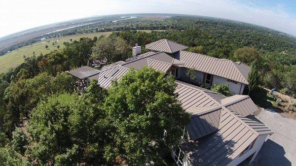 Berridge standing seam metal roof installation completed.