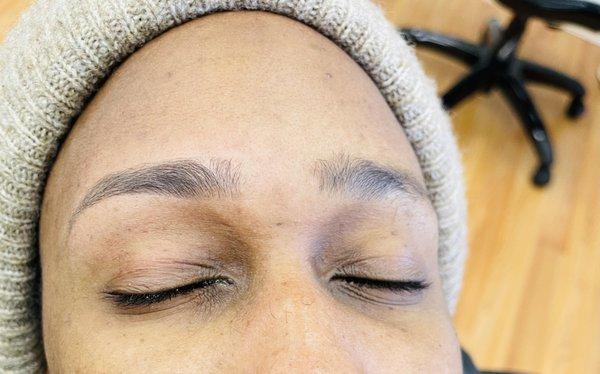 Eyebrow threading