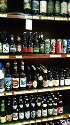 A small but very well rounded beer selection