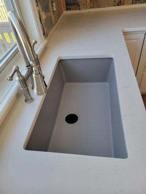 Silver Quartz Sink