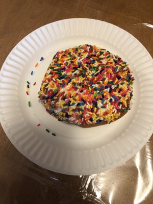 Vanilla Frosted with Sprinkles