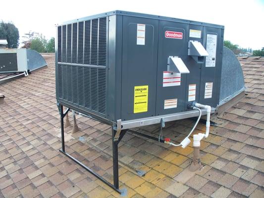 Installation of a Goodman unit