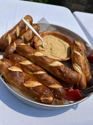 Wood fired pretzels