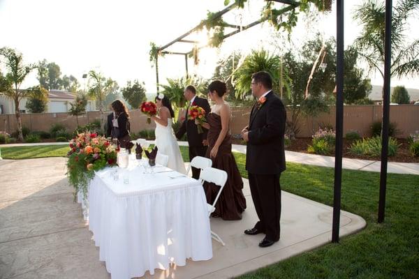 Wedding table in El Jardín